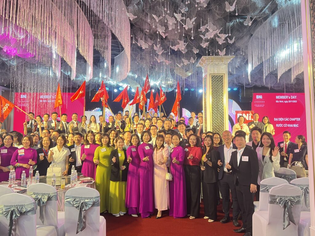 Hội trường với hơn 200 thành viên tham gia BNI Member’s Day